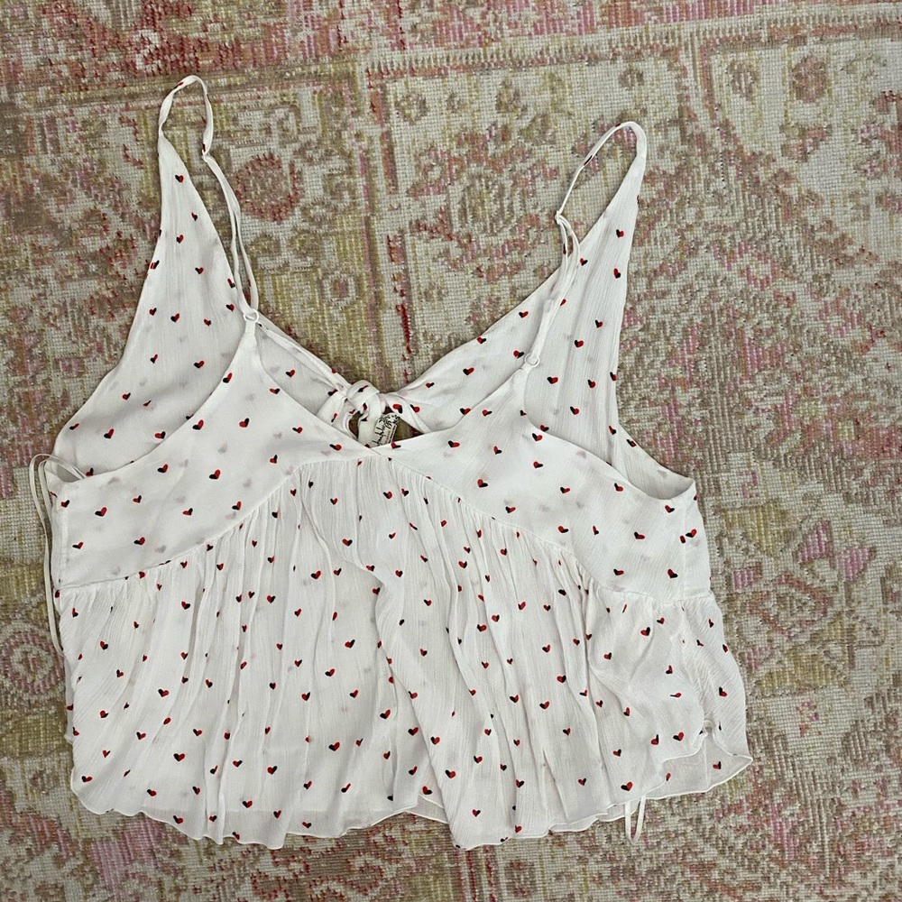 Free people black and white heart tank - Picture 3 of 4